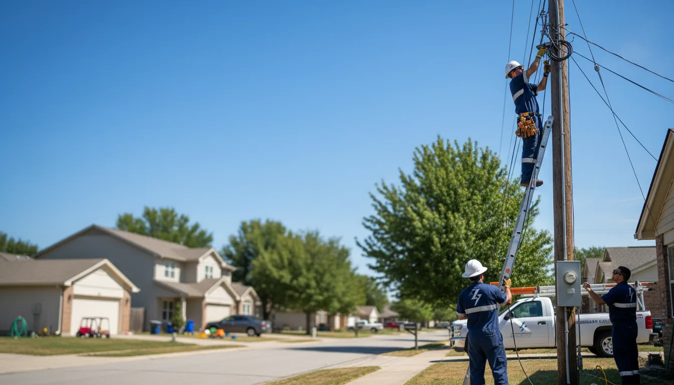 Residential electrician providing installation services in Dunbar, NE